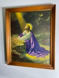 Vintage Framed Print of Jesus