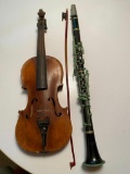 Antique Violin and Clarinet Lot