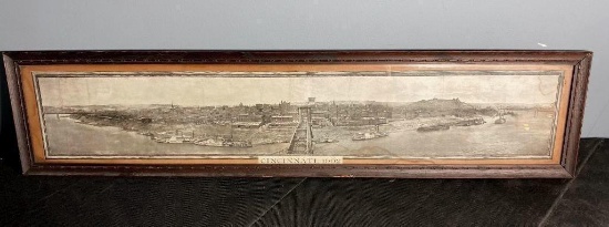 1902 Cincinnati Yard Long Photograph Panorama Ohio River Front