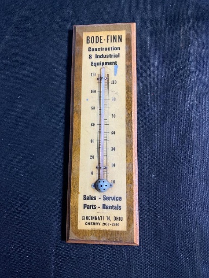 Vintage Cincinnati Advertising Thermometer Bode-Finn