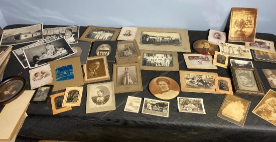 Large Lot Assorted Antique Photographs, Tintypes