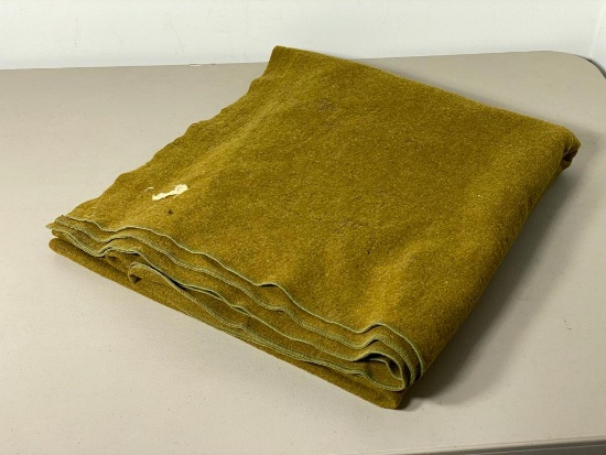 Vintage WWII Era Wool Army Blanket