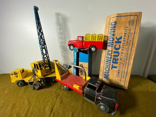 Group Lot of Better Large Metal Truck Toys including Boxes
