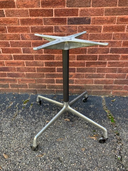 Vintage Mid Century Herman Miller Eames Aluminum Table Base.  Missing Top.  See Photos