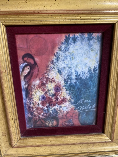 Framed Print Signed by Marc Chagall