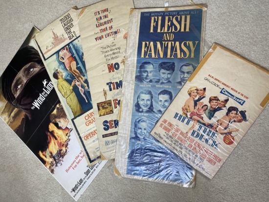 Group Lot of 5 Vintage Movie Posters