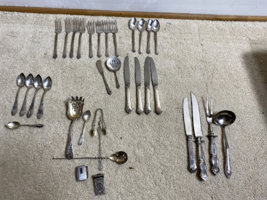 Group Lot of Misc. Sterling Silver, 800 Flatware and More