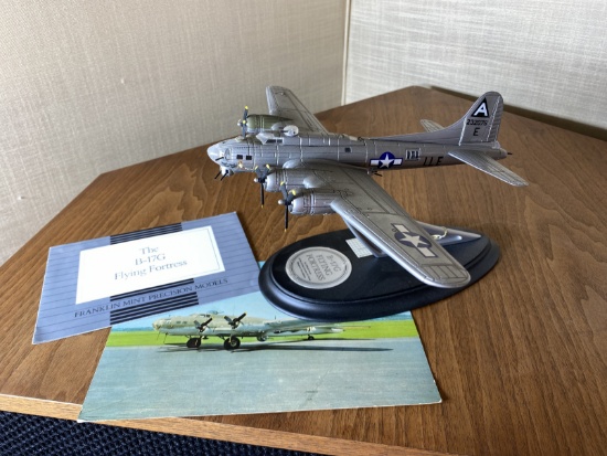 Vintage Franklin Mint B-17G Flying Fortress Model