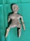 Early Antique Carved Wooden Doll.  See Photos