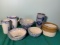 Group of Roseville Pottery &  BBP Beaumont Brothers Salt Glazed Stoneware Spoon Holder