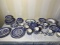 Large Group of Blue & White China - Homer Laughlin, English Ironstone, Japan, Spode,