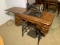 Antique Ruby Sewing Machine with Cabinet & Sewing Contents