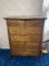 Beautiful Antique Chest of Drawers with Mirror & Key