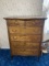 Beautiful Antique Chest of Drawers with Mirror & Key
