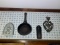Trivets, Pan, Vintage Grater,  & Spoon Holder