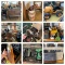 Tool Bench Area Cleanout - Tools, Milk Can, Keys, Miter Saw, Hedge Trimmer, AC(Works) & More