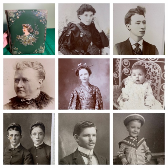 Early Antique Photo Album