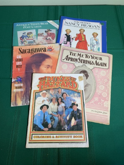 Coloring Books, Nancy Reagan Paper Doll Book & More