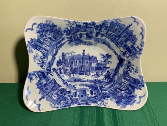 Victorian Ware Ironstone Flow Blue Dish