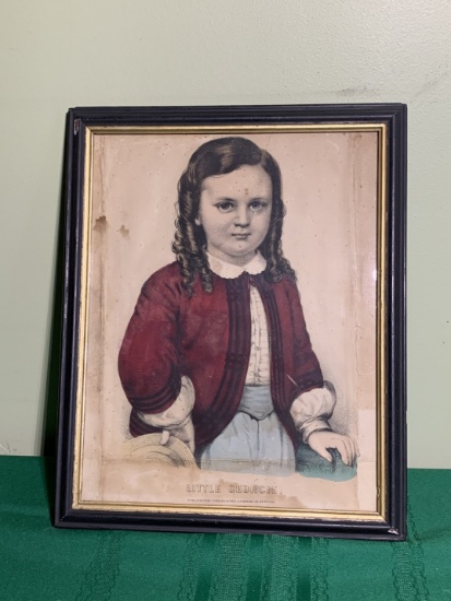 "Little George" Published by Currier & Ives Framed Picture