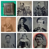 Early Antique Photo Album inc. Tintypes, Circassian Performer