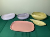 Great Group of Vintage Russel Wright Pottery. 1 Piece Has a Crack.  See Photos.