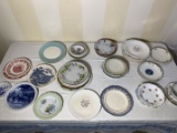 Large Group of Assorted Pattern Plates - Homer Laughlin, Spode, Wedgwood, KPM Germany,