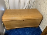 Lovely Cedar Lined Oak Chest with Keys