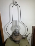 Vintage The B & H No.89 Lantern that has been Electrified.  Damage to Glass. See Photos