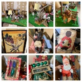 Upstairs Clean Out - Decorative Household Items, Vintage Christmas, Driftwood, Framed Art, Luggage