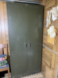 Berger Green Metal Cabinet.  Located in Walkout Basement