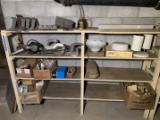 Light Shades, Power Tools, Copper Pieces & More.  Shelves NOT Included in this Lot.