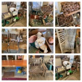 Large Group Patio Chair, Garden Items, Brillo Pads, Wooden Chairs, Porch Swing, Wooden Table