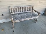 Wooden Porch Bench