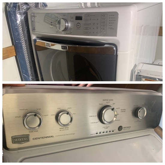 Maytag Commercial Technology Maxima XL Electric Dryer & Maytag Centennial Washer