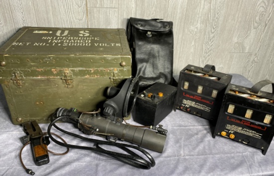 M3 Infrared Sniper Scope with Case and Battery Packs