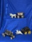 Ice Cart, Stagecoach, and Tractor Models for G-Scale Railroad Sets