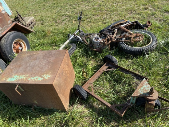 Metal Box, Dolly, Old Dirty Bike/Motorcycle
