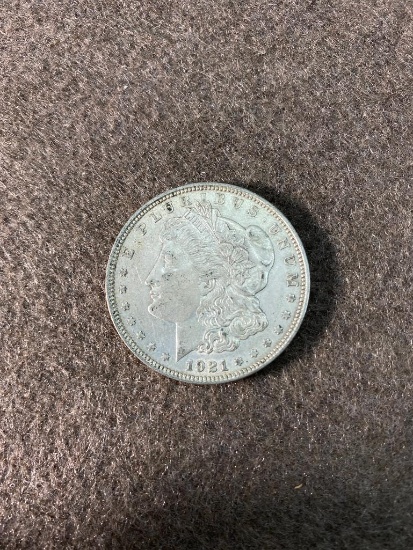 Key Date Morgan Silver Dollar Coin 1921-D