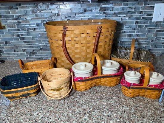 (7) Longaberger Baskets