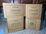 (4) Longaberger Collector Club Items - Gathering Basket, Large Saddlebrook Basket, Plus...