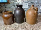 (3) Stoneware Pieces