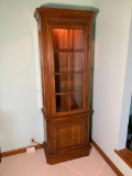 Beautiful Curio Cabinet with Light and Glass Shelves
