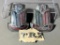 (2) Triumph TR2 Chrome Shield Badges / Medallions & TR2 Emblems