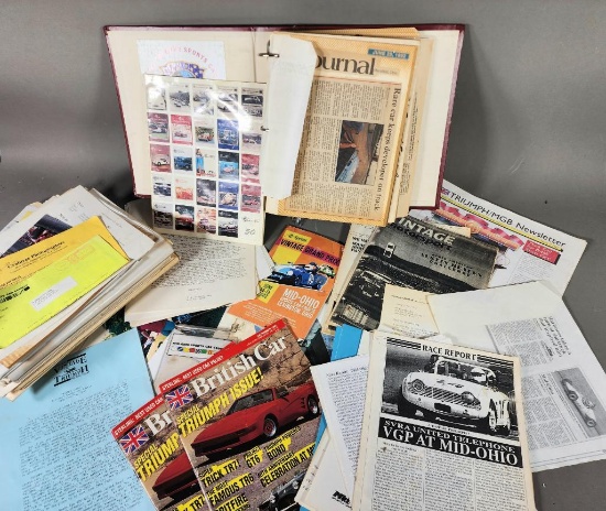 Large Lot of Mid Ohio Raceway Paper, Photos