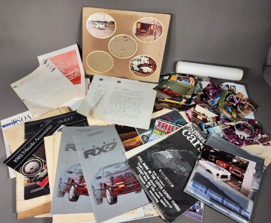 Large Box of Car Photos, Memorabilia