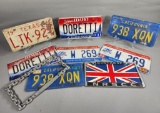 Vintage License Plate and License Plate Frame
