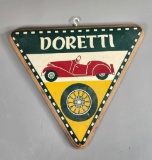 Original Doretti Accessories Sign. Removed from Cal-Sales Attic Era 1955