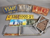 Vintage License Plates & Frames