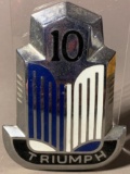 Triumph 10 Bonnet Badge Emblem TR10